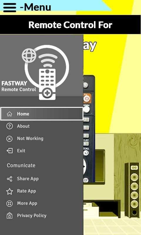 FastWay Setup Box Remote स्क्रीनशॉट 1