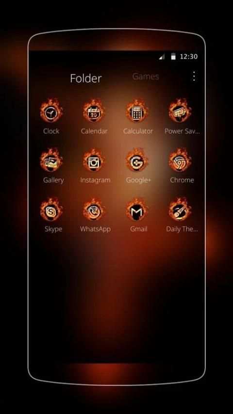 Fire Dance Gadis Tema screenshot 2