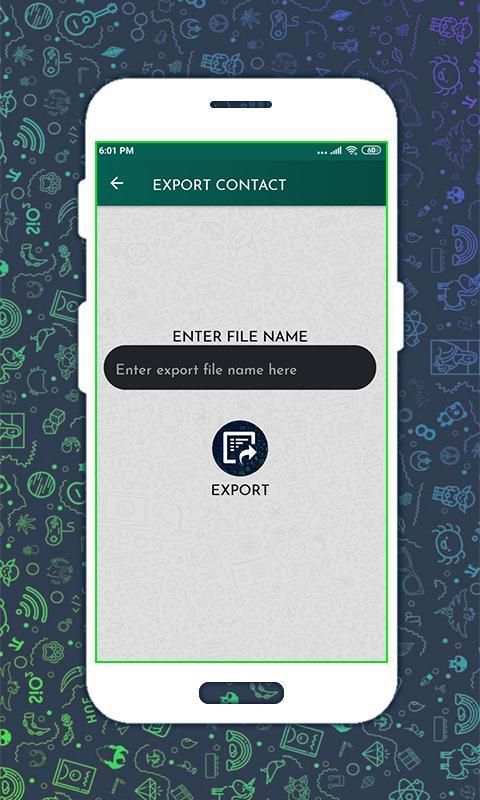 Export Contacts For WhatsApp Pro screenshot 2