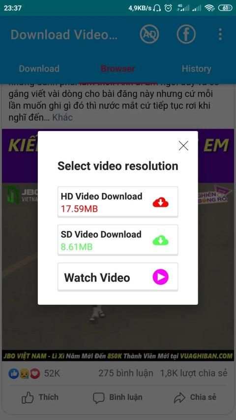 Download Video For Facebook - HD Video for FB screenshot 3