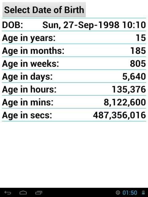 Age Calculator скриншот 4