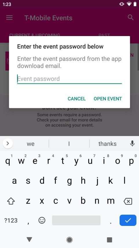 T-Mobile Events screenshot 1