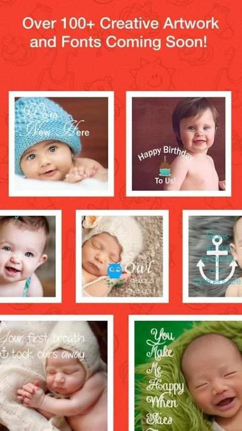 Baby Milestones Photo Editor скриншот 5