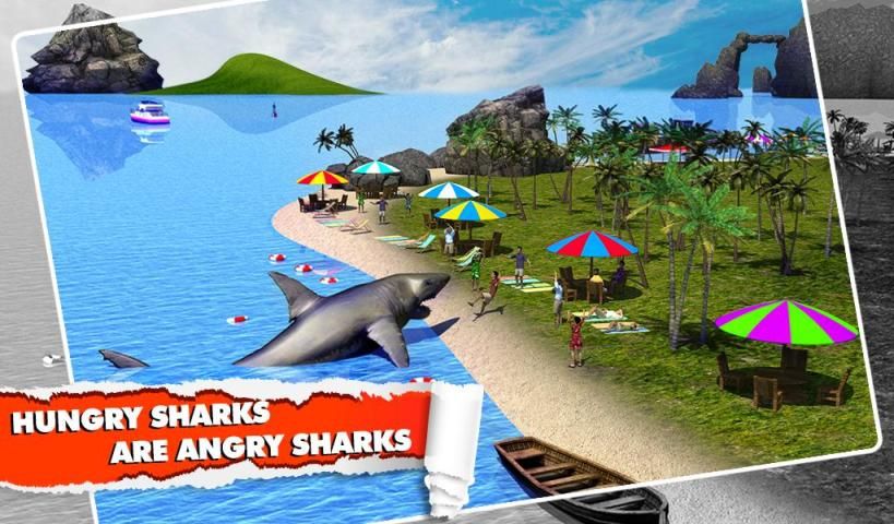 Angry Shark Simulator 3D 2 تصوير الشاشة