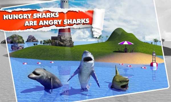 Angry Shark Simulator 3D 10 تصوير الشاشة