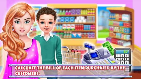 Supermarket Cash Register Kids screenshot 1