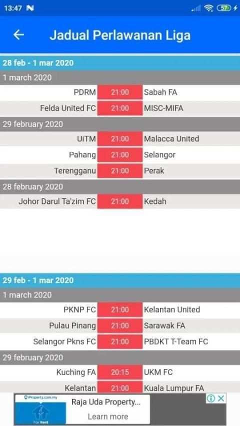 Liga Bola Malaysia 2020 screenshot 3