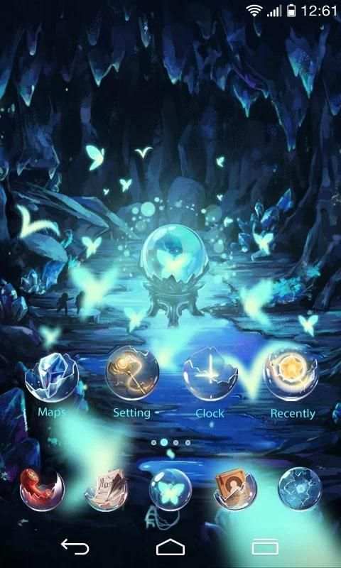 Bright Pearl GO Launcher Theme 4 تصوير الشاشة