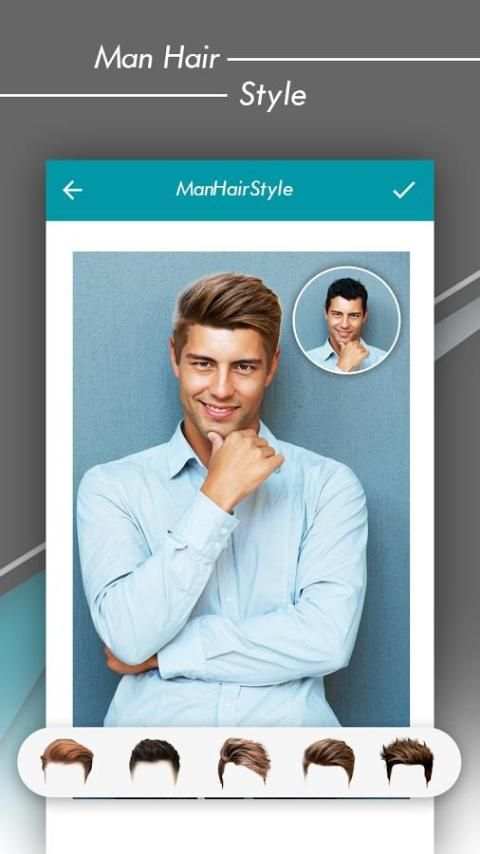 Men hairstyle set my face скриншот 3