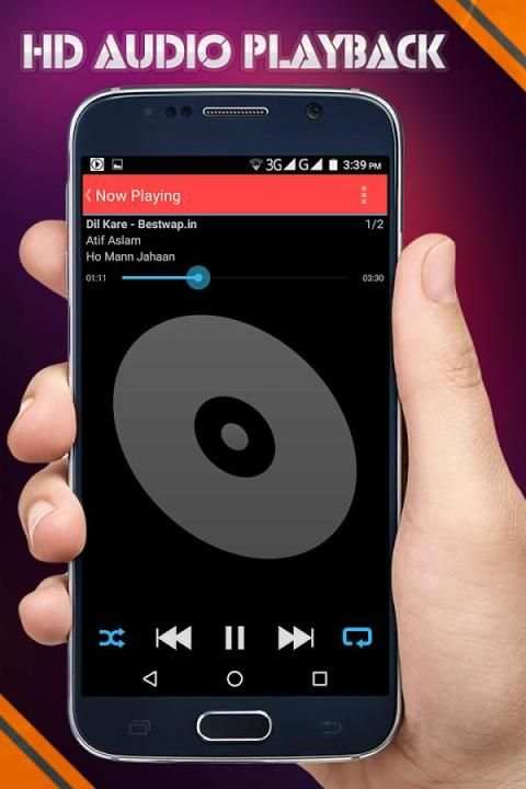 Music player स्क्रीनशॉट 3