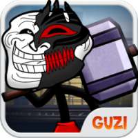 Troll Face Run And Gun