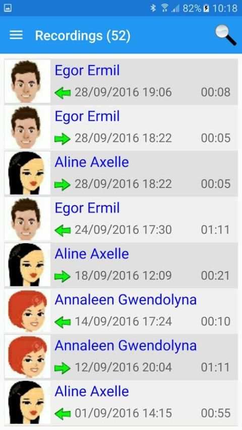 Phone call recorder 1 تصوير الشاشة