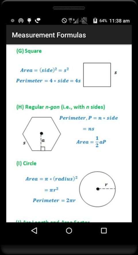 Math Formulae Lite (Free) screenshot 3