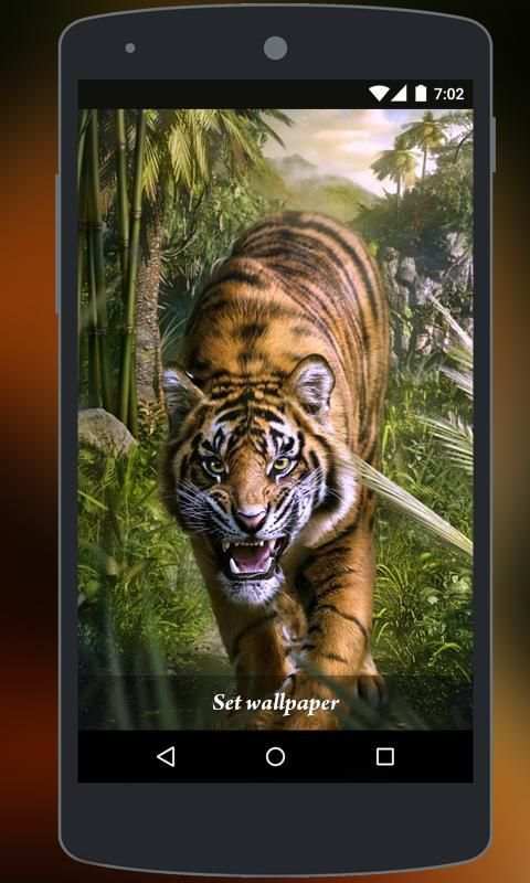 Tiger Live Wallpaper स्क्रीनशॉट 5
