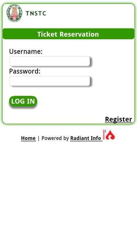 TNSTC Online Ticket Booking screenshot 2
