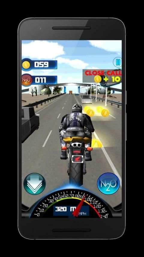 Traffic Top Rider Bike Game 1 تصوير الشاشة