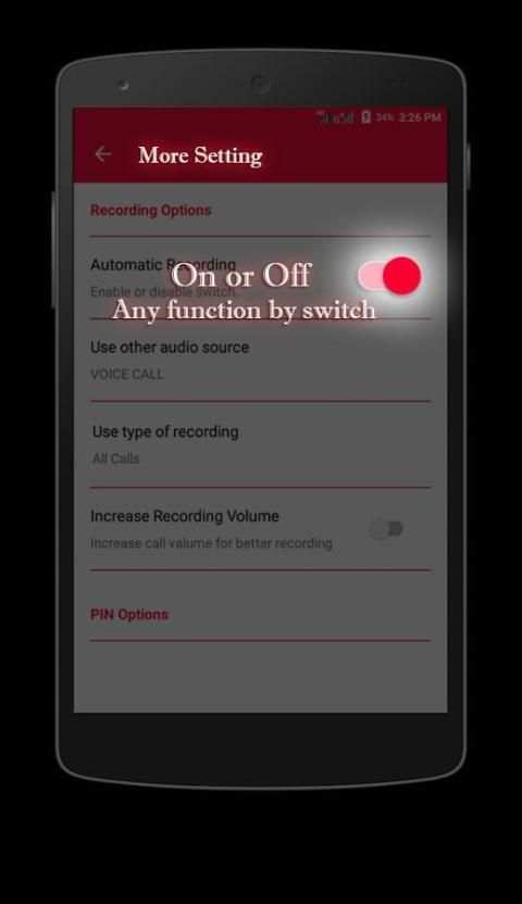 Automatic Call Recorder स्क्रीनशॉट 2