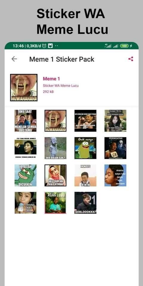 Sticker WA Meme Lucu screenshot 5
