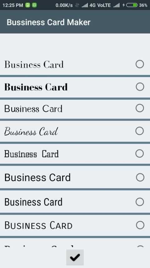 Business Card Maker स्क्रीनशॉट 7