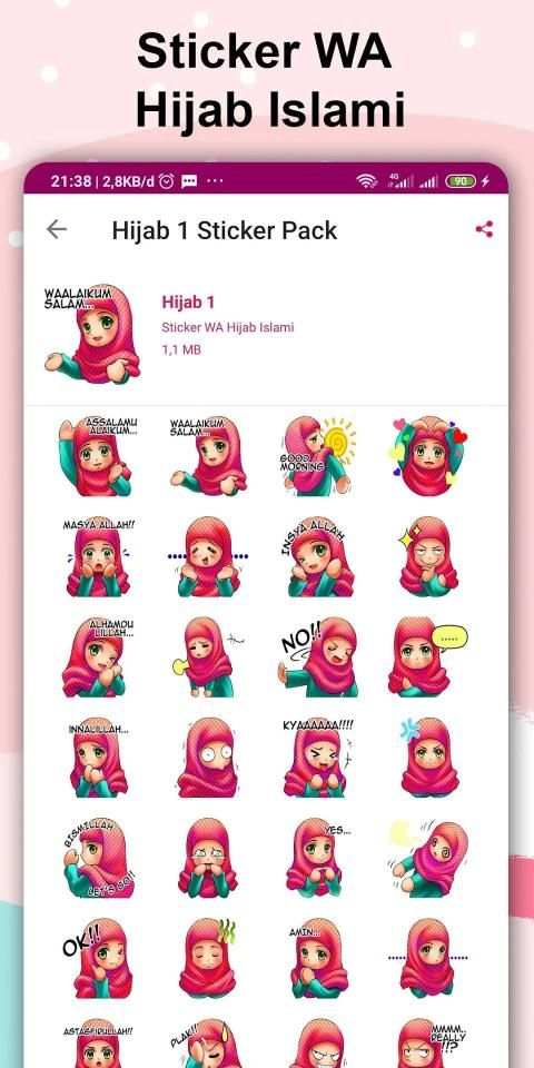 Sticker WA Hijab Islami screenshot 4