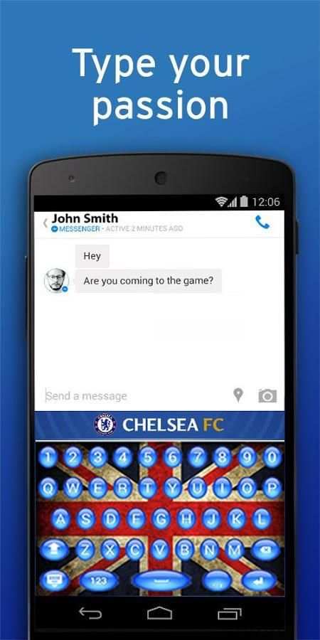 Chelsea Keyboard Emoji 3 تصوير الشاشة