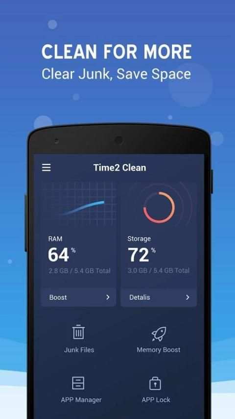 Time2 Clean (Applock & Boost) स्क्रीनशॉट 1