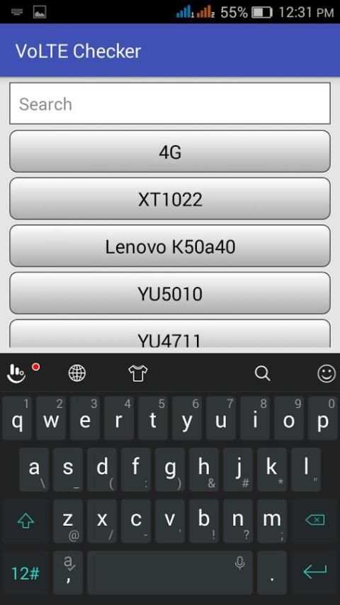 VoLTE Checker 1 تصوير الشاشة