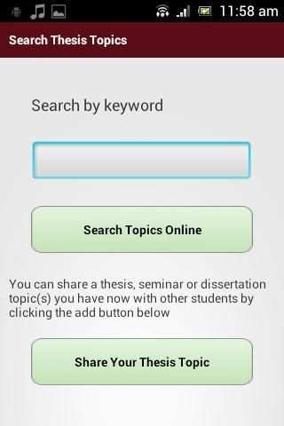 Writing Thesis screenshot 1