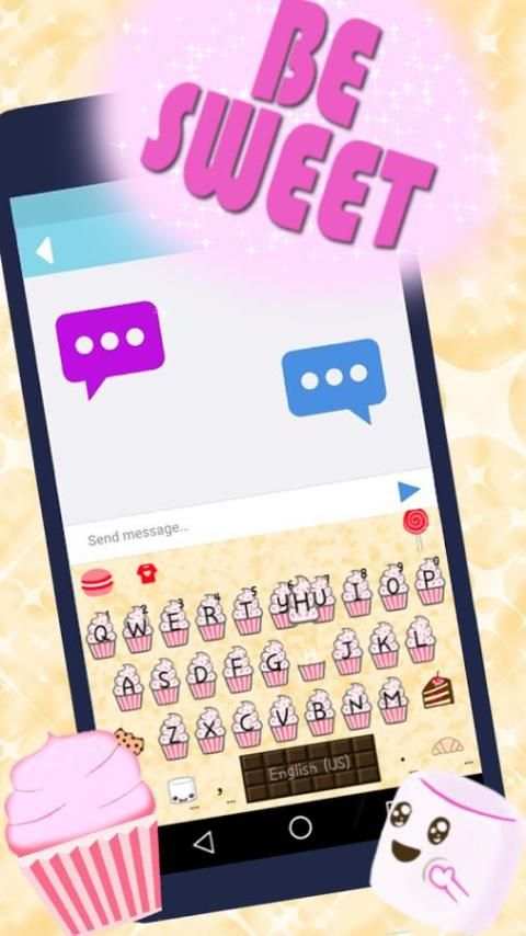 Candy iKeyboard Emoji Theme screenshot 3