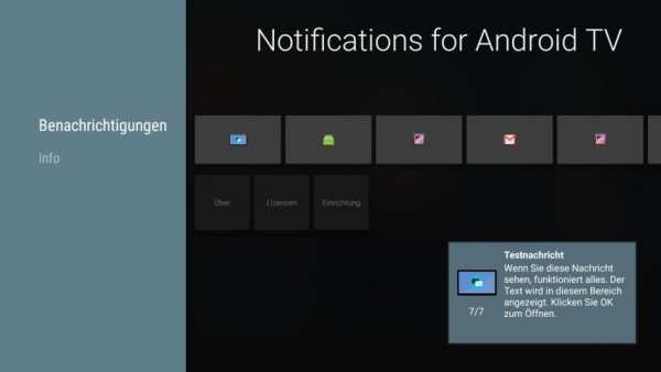 Notifications for Android TV स्क्रीनशॉट 1