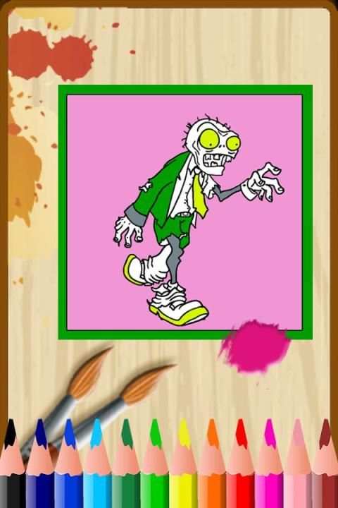 Coloring book zombie for kid screenshot 2