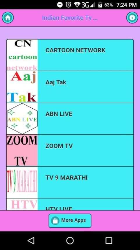 Indian Favorite Tv Channels 4 تصوير الشاشة