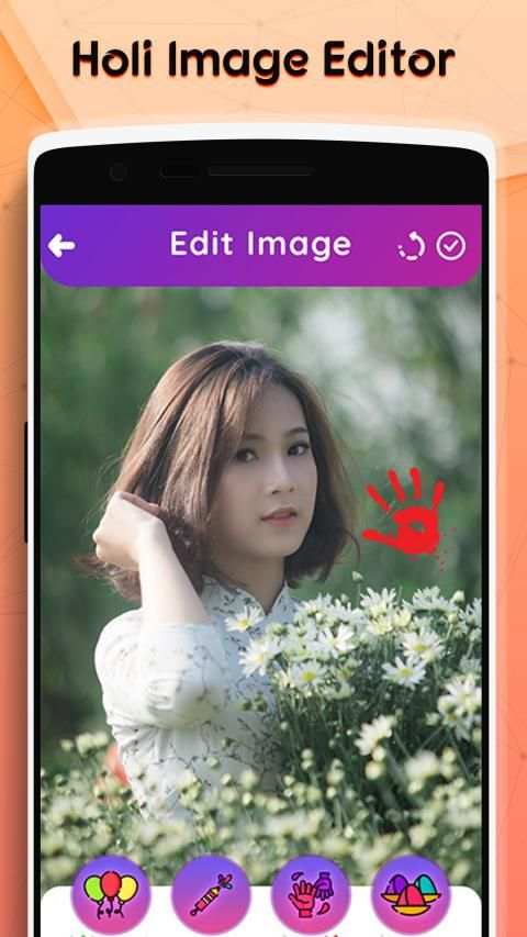Holi video maker - color your pics स्क्रीनशॉट 5