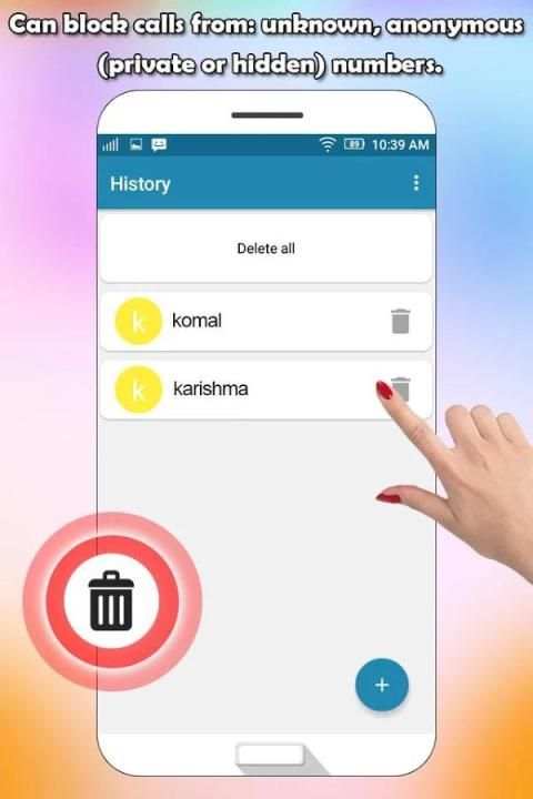 Calls Blacklist - Call Blocker स्क्रीनशॉट 1