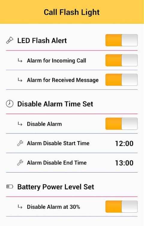 Call Flash Light 5 تصوير الشاشة