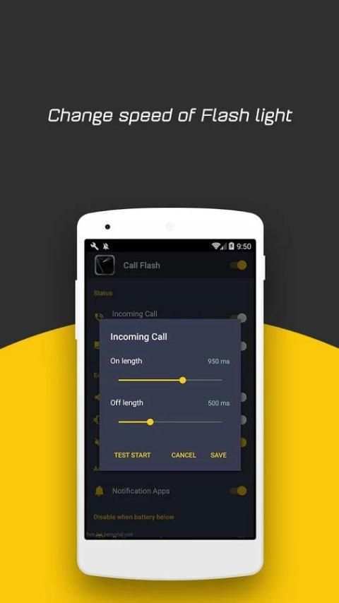 Flashlight, Flash On Call, SMS screenshot 1