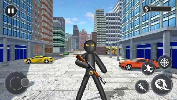 Real Stickman Ninja Rope Hero Spider: Vice Town स्क्रीनशॉट 1
