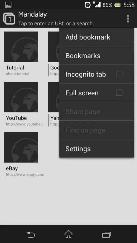 Mandalay Browser 2 تصوير الشاشة