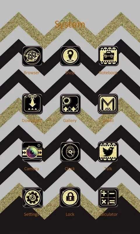 Glittergold - ZERO Launcher 1 تصوير الشاشة