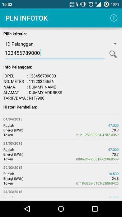PLN INFOTOK screenshot 1