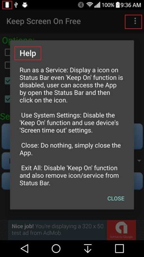 Keep Screen On Free 1 تصوير الشاشة
