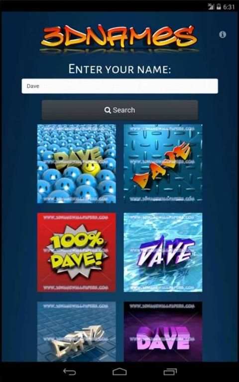 3D Names screenshot 3