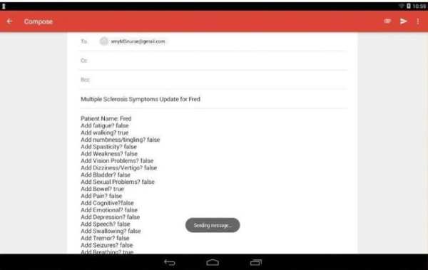 Multiple Sclerosis Messenger screenshot 1