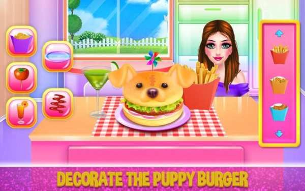 Puppy Burger Cooking and Decoration screenshot 1