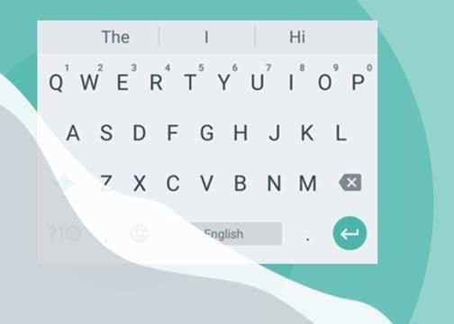 White Theme Android Keyboard1 screenshot 1