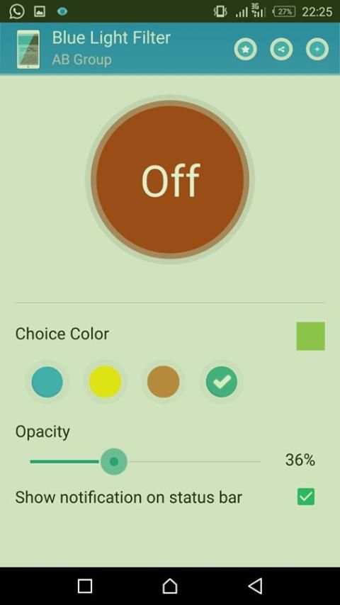 Blue Light Filter (EYECARE) скриншот 3