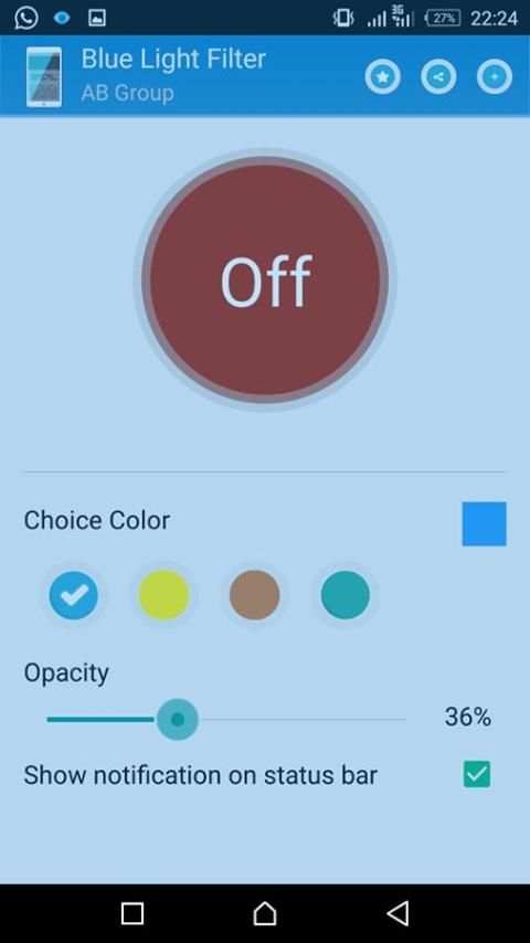 Blue Light Filter (EYECARE) скриншот 4