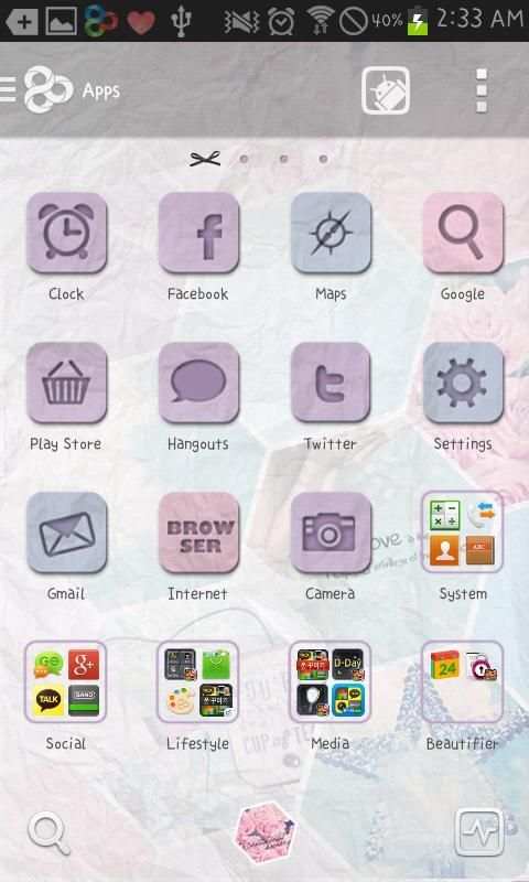 Daydream go launcher theme स्क्रीनशॉट 3