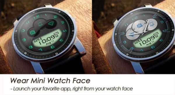 Wear Mini Watch Face 2 تصوير الشاشة