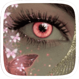 Тема Розовый Любовь глаз иконка